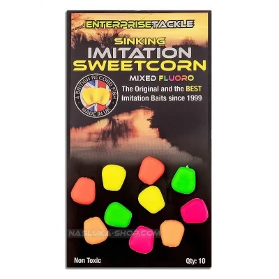Изкуствена царевица Enterprise Sinking Imitation Sweetcorn - Mixed Fluoro