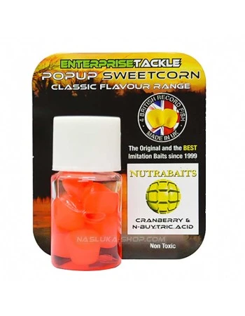 Изкуствена царевица в дип Enterprise Popup Sweetcorn - Cranberry/N-Butyric Acid