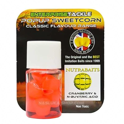 Sweetcorn Cranberry/N Butyric Acid Изкуствена царевица в дип Enterprise Popup Sweetcorn - Cranberry/N-Butyric Acid