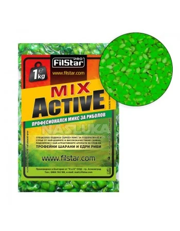Варена царевица за риболов Filstar Mix Active - Super Green