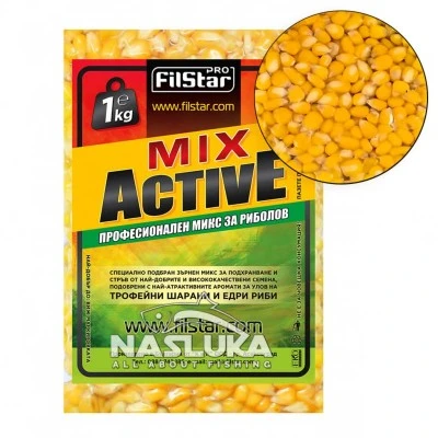 Варена царевица за риболов Filstar Mix Active - Карамел