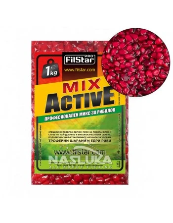 Варена царевица за риболов Filstar Mix Active - Ягода