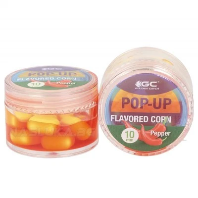 Плаваща изкуствена царевица в дип Golden Catch Pop-up Flavoured Corn 10мм - Pepper