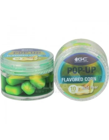 Плаваща изкуствена царевица в дип Golden Catch Pop-up Flavoured Corn 10мм - Acid Pear