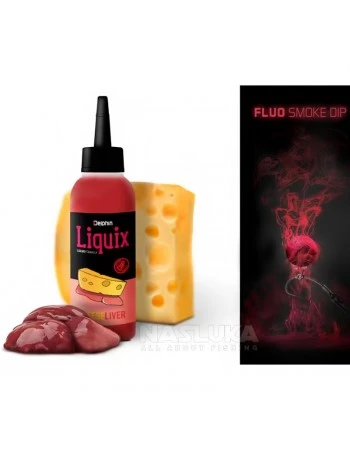 Дип-атрактор Delphin LiquiX Fluo Smoke Dip, Cheese-Liver