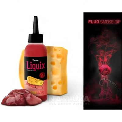 Дип-атрактор Delphin LiquiX Fluo Smoke Dip, Cheese-Liver