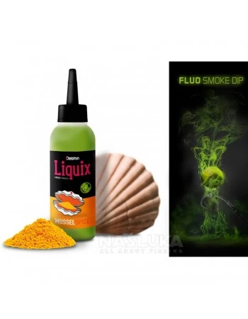 Дип-атрактор Delphin LiquiX Fluo Smoke Dip, Mussel-Spice