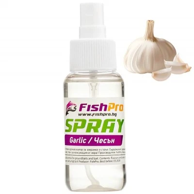 Ароматизатор спрей за захранка и стръв FishPro Garlic - Чесън