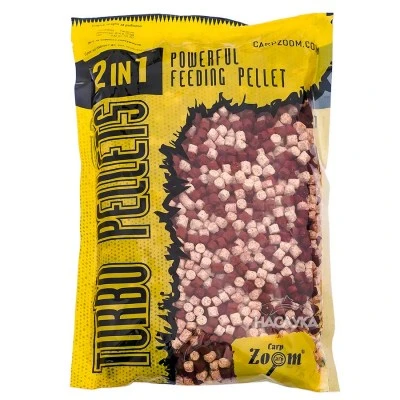Пелети Carp Zoom Turbo Pellets 2in1 - Spice-Garlic / Люто-Чесън