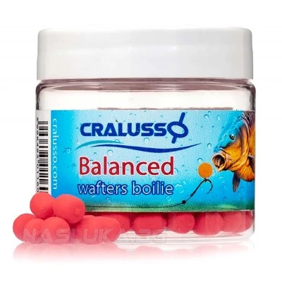Балансирани дъмбели Cralusso Wafters Boilie - 20г - Strawberry