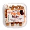 Плаващи меки пелети Dynamite Baits Pop-up Nuggets Super Fishmeal - White/Brown