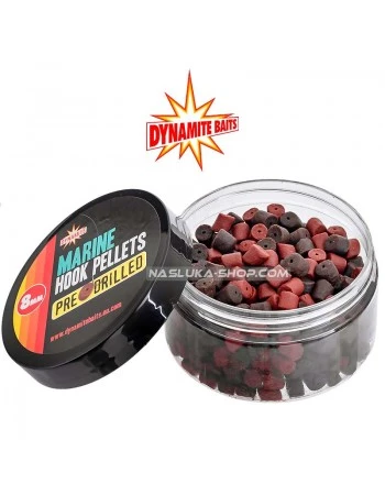 Пелети за стръв Dynamite Baits Hook Pellets Pre-Drilled - Marine