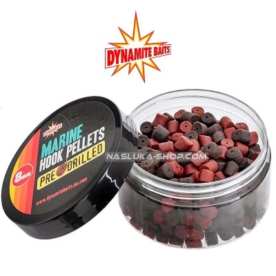 Пелети за стръв Dynamite Baits Hook Pellets Pre-Drilled - Marine