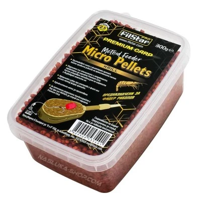 Микро пелети FilStar Premium Carp Method Feeder - Krill