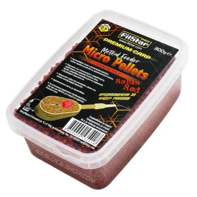 Микро пелети FilStar Premium Carp Method Feeder - Robin Red