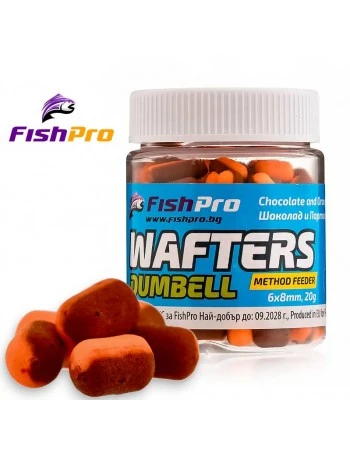 Балансирани дъмбели FishPro Wafters Dumbell - Шоколад и Портокал