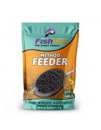 Пелети за фидер 2мм FishPro Method Black Halibut