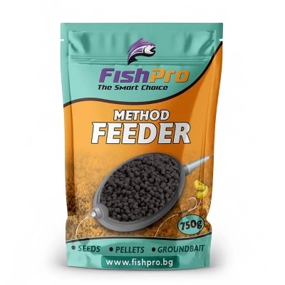 Пелети за фидер 2мм FishPro Method Black Halibut
