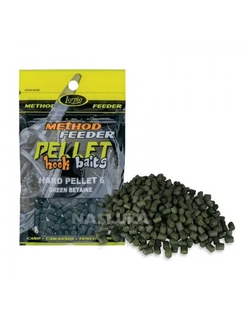Пелети за фидер Lorpio Method Feeder Hard Pellet 6мм, Green Betaine
