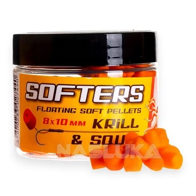 Меки плаващи пелети Madix Softers 8х10мм - Krill & Squid