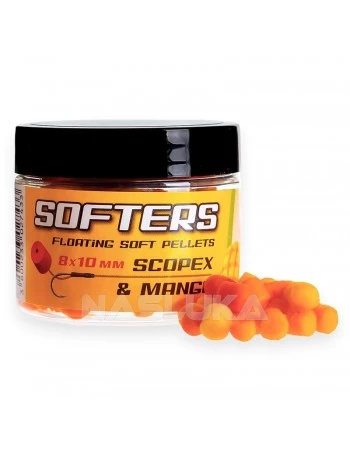 Меки плаващи пелети Madix Softers 8х10мм - Scopex & Mango