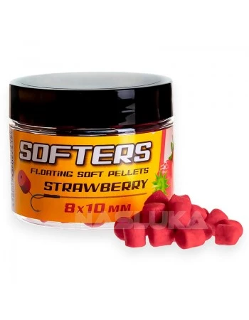 Меки плаващи пелети Madix Softers 8х10мм - Strawberry