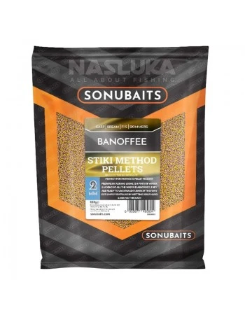 Пелети за метод фидер Sonubaits Stiki Method Pellets 2мм, Banofee