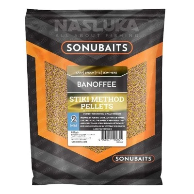 Пелети за метод фидер Sonubaits Stiki Method Pellets 2мм, Banofee