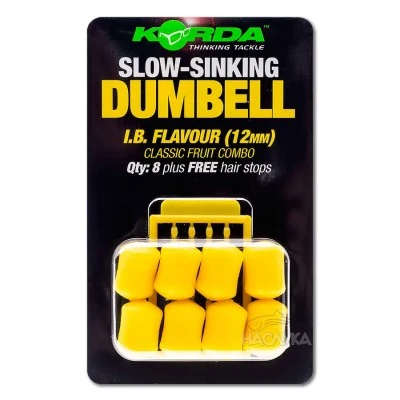 Ароматизирани дъмбели Korda Slow-Sinking Dumbell - I.B. Flavour