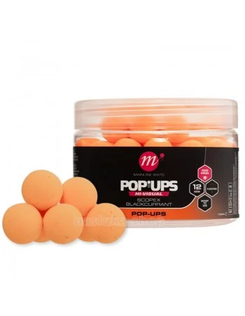 Плуващи топчета Mainline Hi-Visual Pop-ups, Scopex & Blackcurrant
