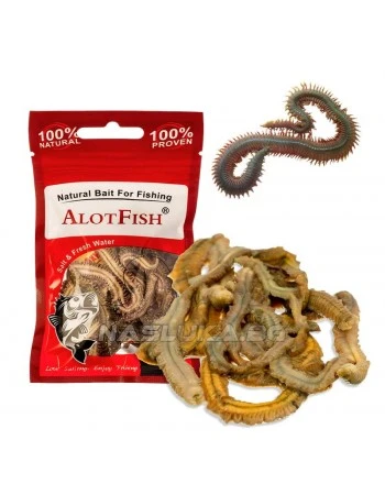 Изсушени морски червеи Alot Fish Green Worms