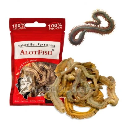 Изсушени морски червеи Alot Fish Green Worms