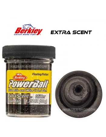 Плаваща паста за пъстърва Berkley Extra Scent Glitter - Black Glitter