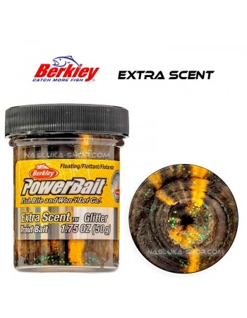 Плаваща паста за пъстърва Berkley Extra Scent Glitter - Black Orange