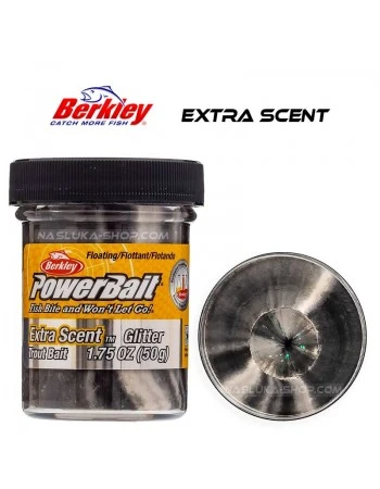 Плаваща паста за пъстърва Berkley Extra Scent Glitter - Black White