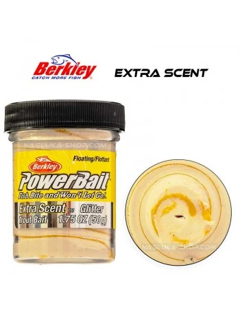 Плаваща паста за пъстърва Berkley Extra Scent Glitter - Gold Vein