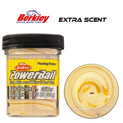 Плаваща паста за пъстърва Berkley Extra Scent Glitter - Gold Vein
