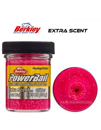 Плаваща паста за пъстърва Berkley Extra Scent Glitter - Pink
