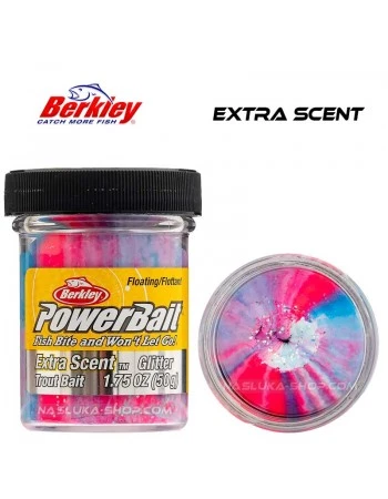 Плаваща паста за пъстърва Berkley Extra Scent Glitter - Red/White/Blue