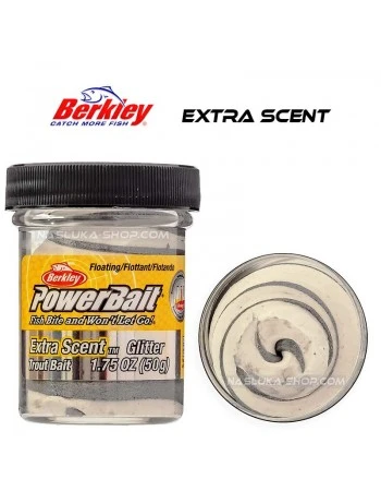 Плаваща паста за пъстърва Berkley Extra Scent Glitter - Silver Vein