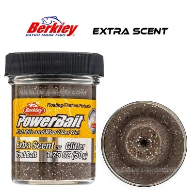 Плаваща паста за пъстърва Berkley Extra Scent Glitter - Smk/Fire/Slvr/Flk