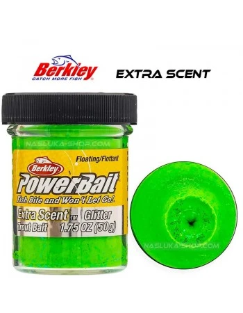 Плаваща паста за пъстърва Berkley Extra Scent Glitter - Spring Green
