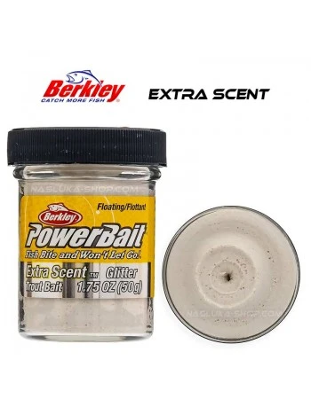 Плаваща паста за пъстърва Berkley Extra Scent Glitter - White