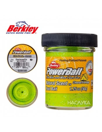 Плуваща паста за пъстърва Berkley Extra Scent Glitter, Trout Bait Cheese - Chartreuse