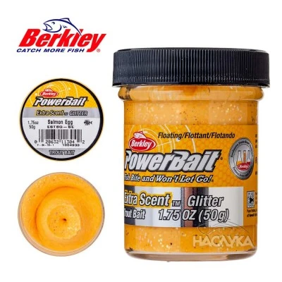 Плуваща паста за пъстърва Berkley Extra Scent Glitter, Trout Bait - Salmon Egg
