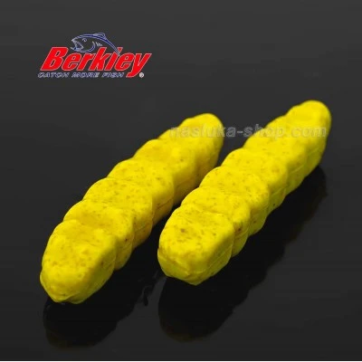 Силиконова ароматизирана камола Berkley Gulp HoneyWorm - Honey Yellow