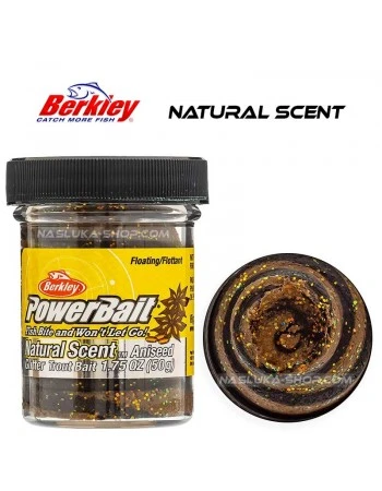 Плаваща паста за пъстърва Berkley Natural Scent Glitter - Aniseed - Black & Brown