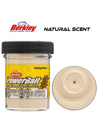 Плаваща паста за пъстърва Berkley Natural Scent Glitter - Aniseed - White