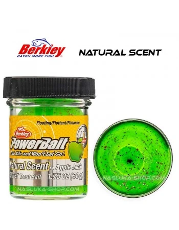 Плаваща паста за пъстърва Berkley Natural Scent Glitter - Apple Jack