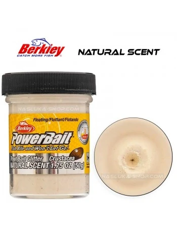 Плаваща паста за пъстърва Berkley Natural Scent Glitter - Crustacea - White